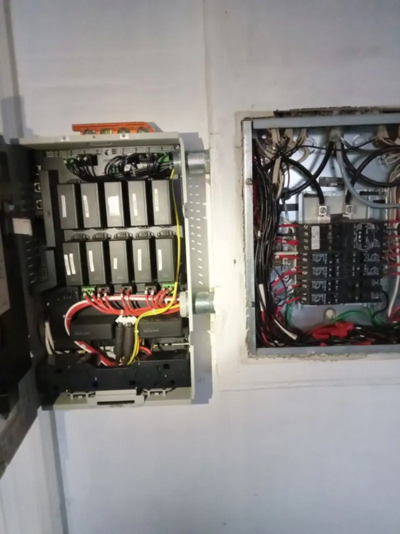 Electrical panel upgrade completed for Security Camera Wiring in Jefferson